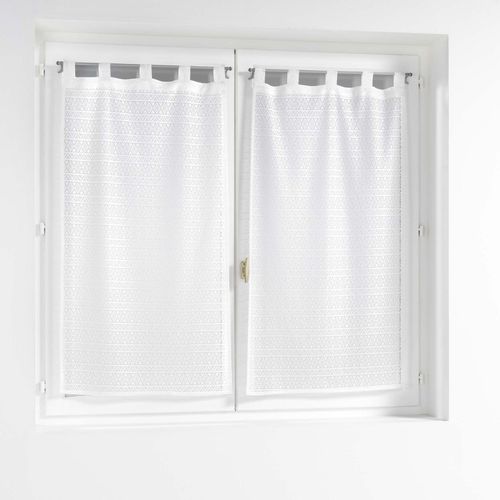 Paire De Voilages Maille Apolline - 60 X 120 Cm - Blanc