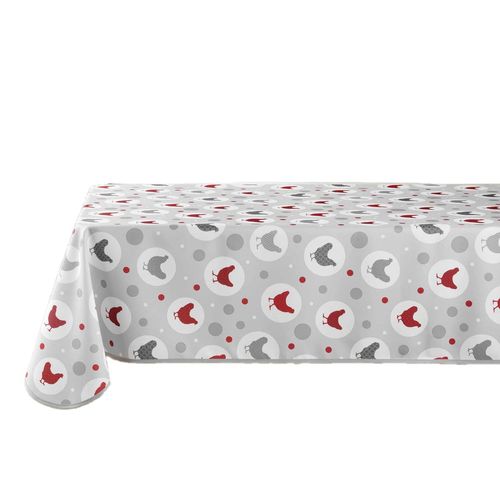 Nappe Rectangulaire Antitache Plumette - 150 X 240 Cm - Gris