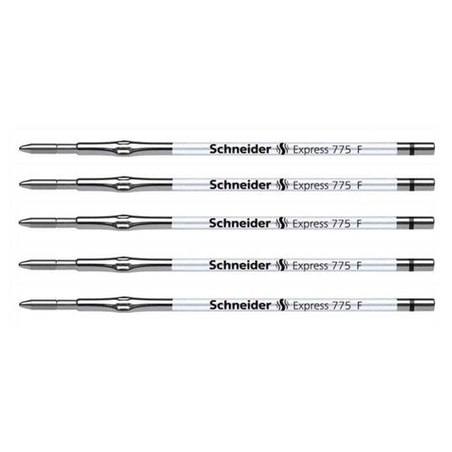 Schneider Lot De 5 Recharges Express 775 Pointe Fine Noir