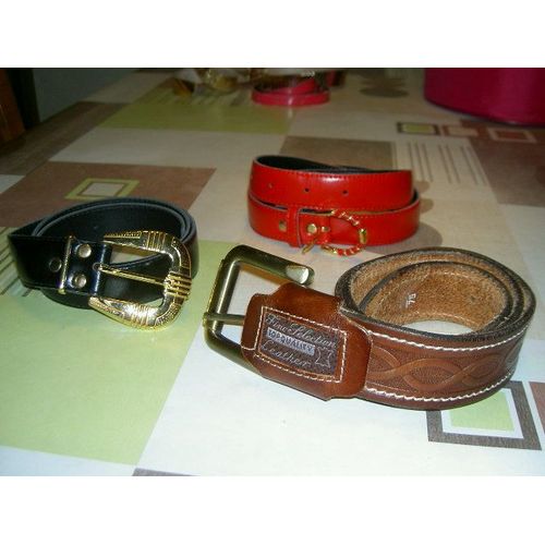 3 Ceinture Pour Femme Dont 1 En Cuir
