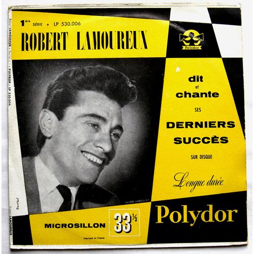 Robert Lamoureux / 1ère Série / Lp Collector Biem 25cm Original Polydor Première Édition Datée 1954 Pochette Cousue / Les Vacances, La Chasse Au Canard, Visite À La Radio, Les Chapeaux, Etc.