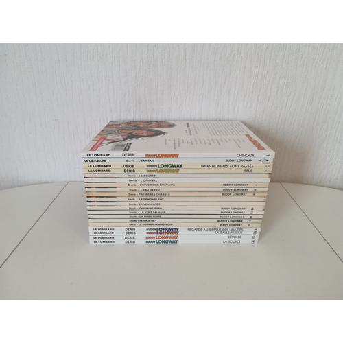 Buddy Longway - Lot 20 Bd Bandes Dessinees - Collection Complète - Tomes 1,2,3,4,5,6,7,8,9,10,11,12,13,14,15,16,17,18,19,20 - Blueberry Western Rocheuses Ranch Indiens Middle West Nature Etat Sauvage