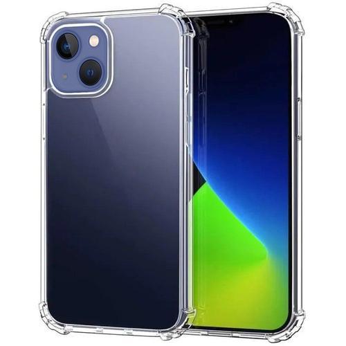 Coque Anti-Choc Avec Bords Renforcés En Silicone Transparente Compatible Avec Les Téléphones De La Marque Apple Iphone 13 Mini