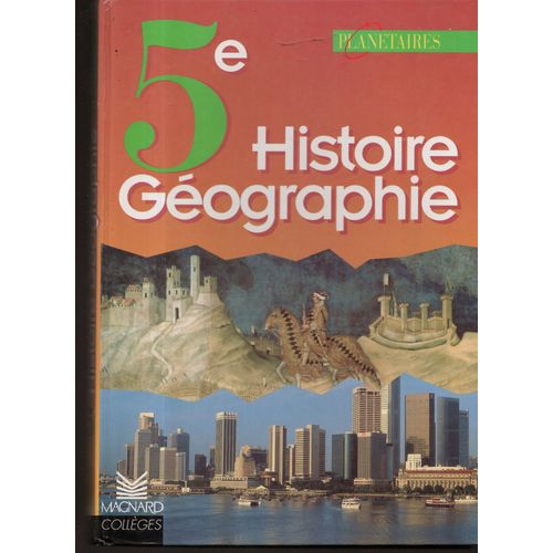Dir. Michel Casta/Frédéric Doublet: " Histoire Géographie, 5e " -- Éditions Magnard - 1997 - Relié Cartonnage - Manuel Scolaire 5ème - Référence : 9782210166196