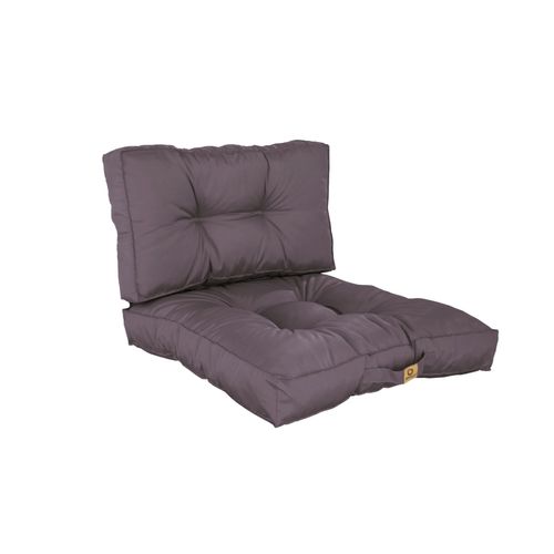 Coussins Pour Salon De Jardin Capitonné 60x60cm Gris Carbone