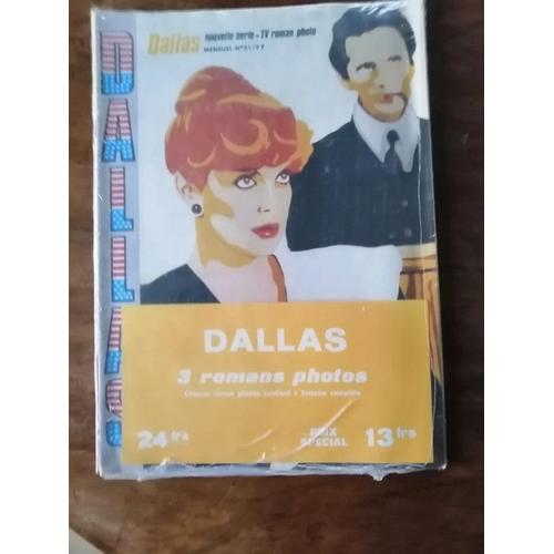 Dallas Tv Lot Pochette Promotionnelle 3 Romans Photos Sous Cellophane Neuf J.R Ewing Dessin Linda Gray Sue Ellen Ewing 1983