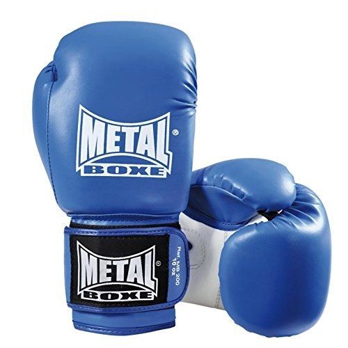 Metal Boxe Mb200 Gants De Boxe Bleu 10 Oz