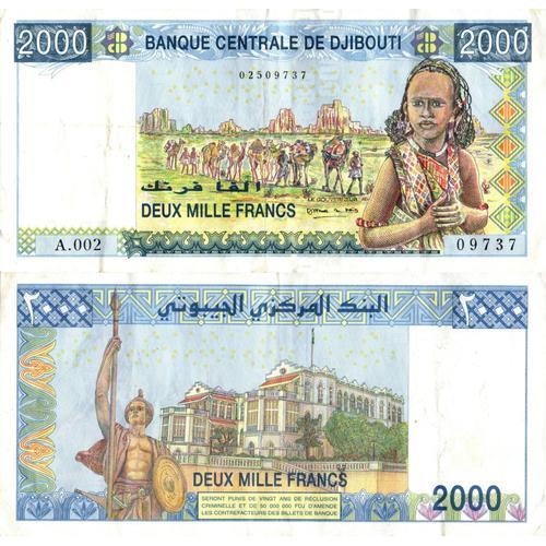Djibouti / 2.000 Francs / 2005 / P-43(A) / Vf