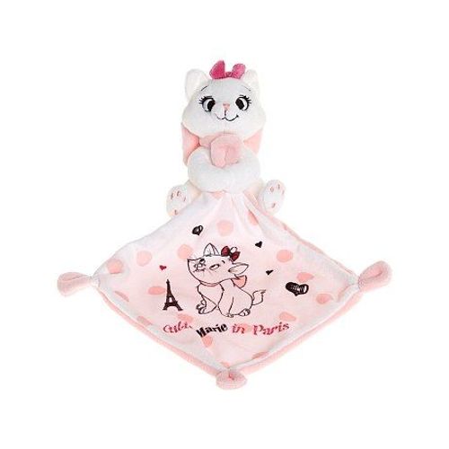 Doudou Disney Blanc Rose Chat Marie Nicotoy Peluche Bébé Simba Toys Benelux Mouchoir Cutie Marie In Paris