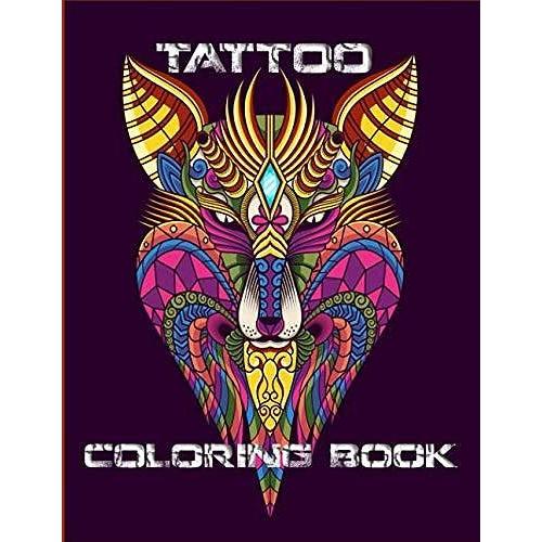 Tattoo Coloring Book: An Adult Coloring Book , Tattoo Art Design For Relaxing