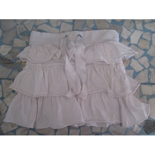 Jupe Froufrou Blanche Taille 10 Ans