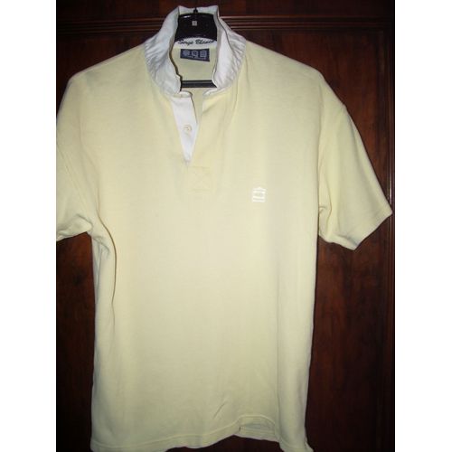 Polo Serge Blanco Jaune Paille Taille M
