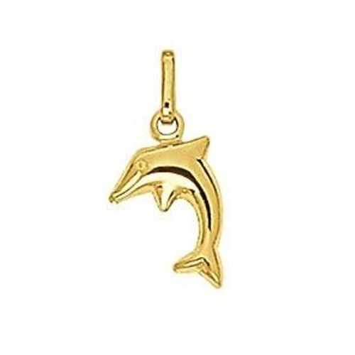 Pendentif En Métal Couleur Doré Dauphin - Neuf