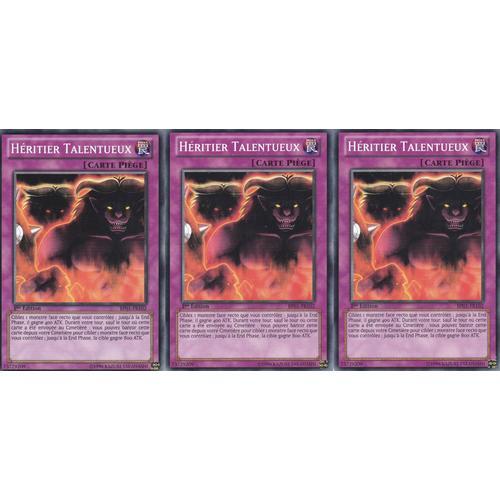 3 Cartes Yu-Gi-Oh - Heritier Talentueux - Bp01-Fr102 - 1ère Edition -