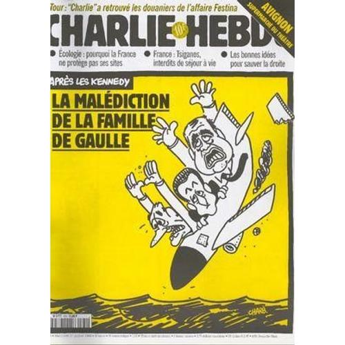 Charlie Hebdo N° 370 Du 21/07/1999 - Les Douaniers De L'afaire Festina - Ecologie - Tsiganes - Apres Les Kennedy - De Gaulle - Charb.