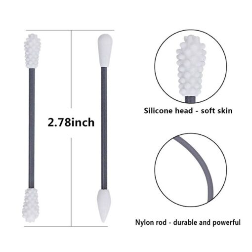 Coton-Tige R�utilisable, Lavable / Double Face / Noir Goodni... - 4