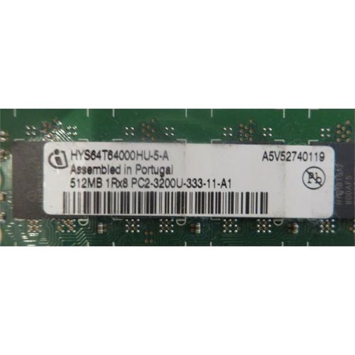 Mémoire INFINEON HYS64T64000HU-3.7-A:INFINEON 512MB PC2-4200 444MHz-11-A1