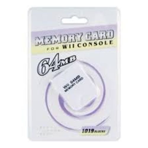 Carte Mémoire Générique 64mb Pour Wii Et Gamecube Neuve