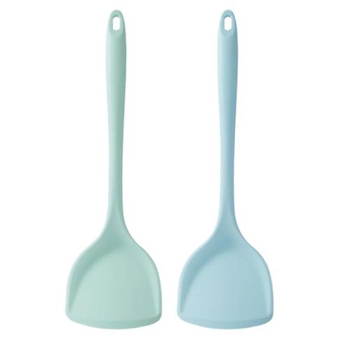 Spatule De Cuisine En Silicone Antiadhésive À Long Manche, 2 Pièces