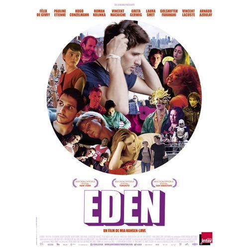 Eden - Affiche Originale De Cinéma - Format 40x60 Cm - Un Film De Mia Hansen-Love Avec Felix De Givry, Pauline Etienne, Hugo Conzelmann, Roman Kolinka, Vincent Macaigne, Laura Smet - Année 2014