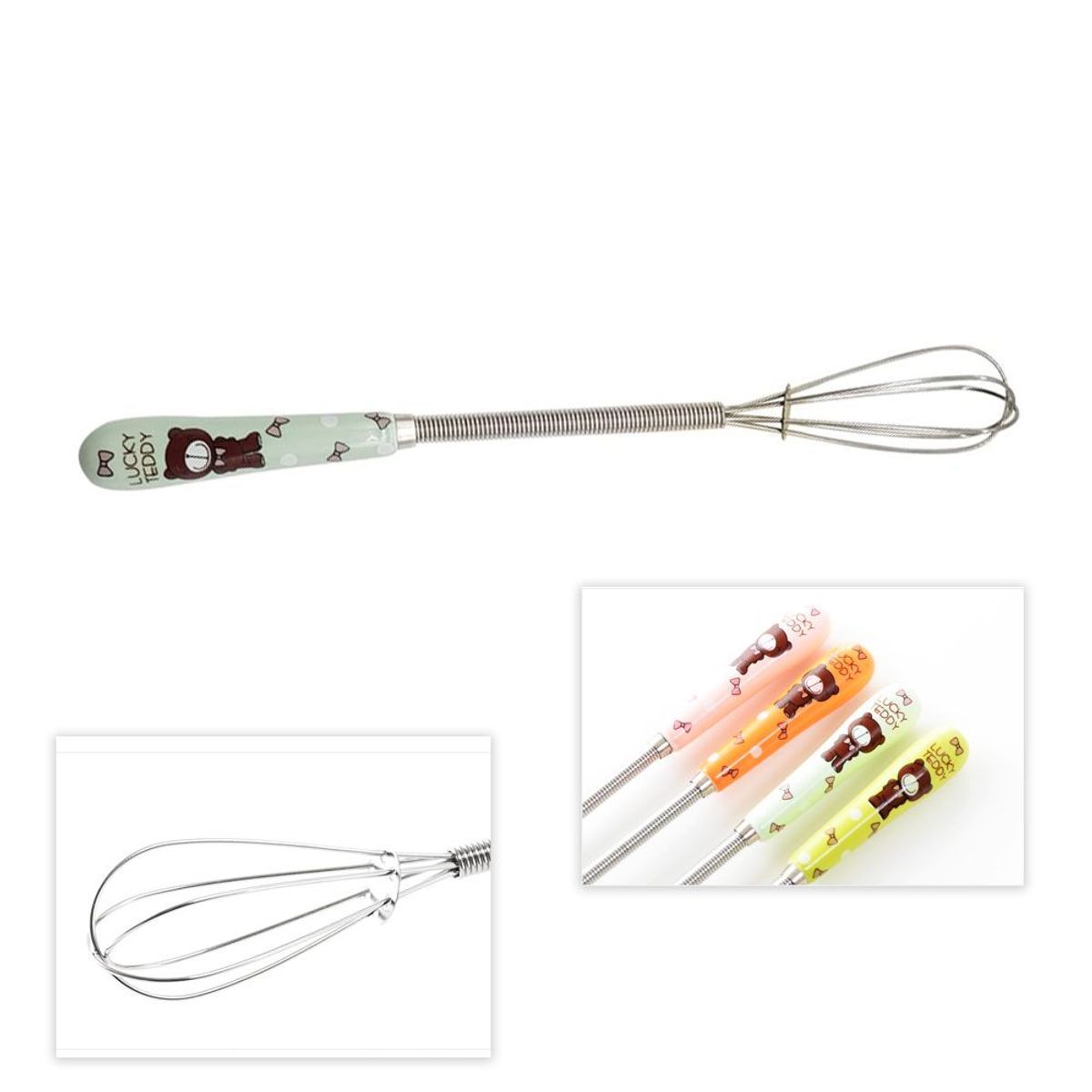Petit Fouet Avec Manche En Acier Inoxydable, Mini Tiny Mixin... - 3