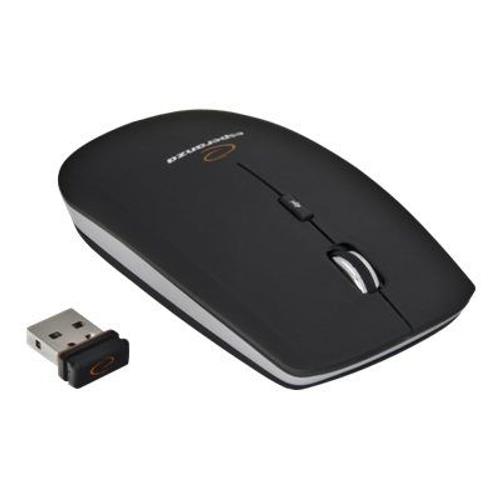 Esperanza EM120K - Souris - optique - 4 boutons - sans fil - 2.4 GHz - récepteur sans fil USB - noir