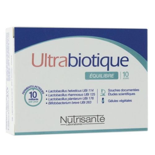 Nutrisante Ultrabiotique Équilibre 10 Gélules Végétales 