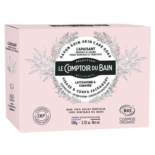 Le Comptoir Du Bain Savon Soin Apaisant Bio 100g 