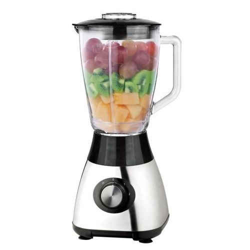TD® Blender Mixeur Multi-fonction - 1,5L - Inox - Robot de cuisine alimentation 230V Conception acier inoxydable - Jus Shaker