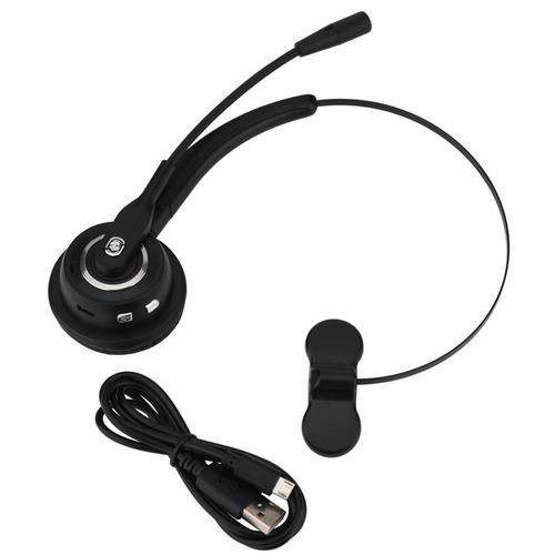 Casque Bluetooth pour centre d'appels, 12 heures, suppression du bruit des appels, casque d'écoute Bluetooth pour centre d'appels