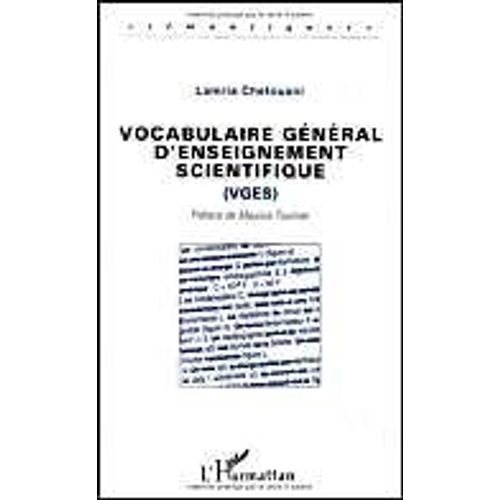 Vocabulaire Général D'enseignement Scientifique, Vges