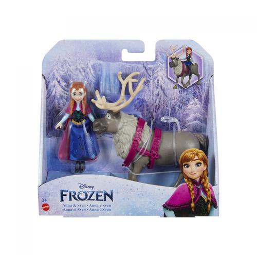 Disney Frozen - La Reine Des Neiges - La Reine Des Neiges Anna Et Sven - Figurine - 3 Ans Et +