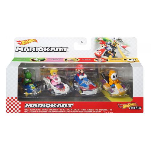 Hot Wheels Hot Wheels Mariokart 4 Pack