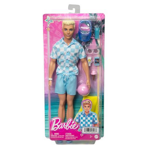 Barbie - Ken Plage - Poupée Mannequin - 3 Ans Et +