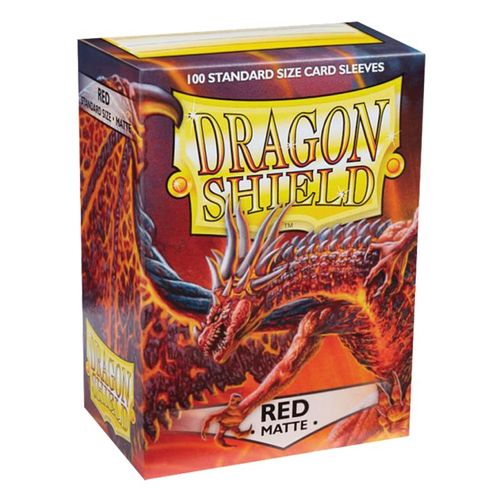 Asmodee 100 Dragon Shield Matte : Red