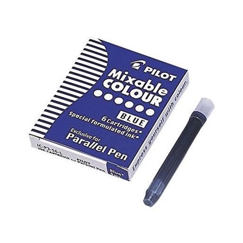 Pilot Lot De 3 Boites De 6 Cartouches D'encre Pour Stylo Parallel Pen Bleu