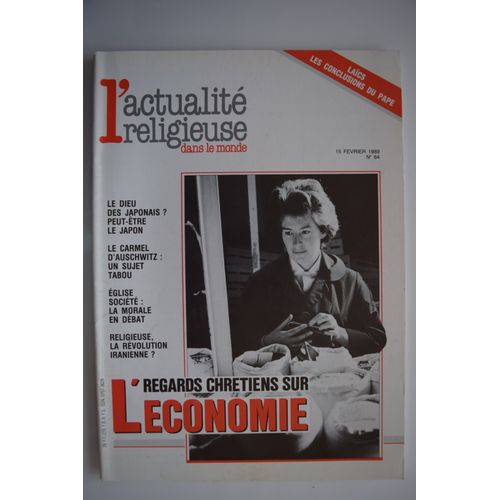 L'actualité Religieuse Dans Le Monde 64 Regards Chrétiens Sur L'économie