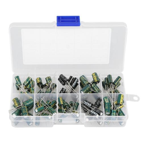 100 pièces 10 valeurs 10 V-63 V 10 uf-470 uf bricolage condensateur Audio de haute qualité Kit assorti