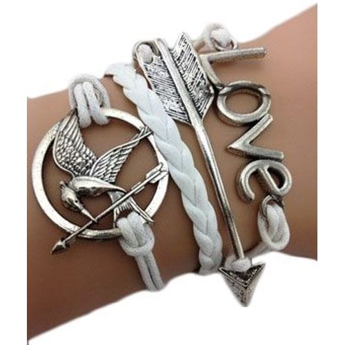 Bracelet Infini Hunger Games Infinity Blanc Karma