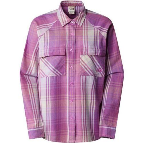 Women's Set Up Camp Flannel Chemise Taille Xs, Rose/Violet