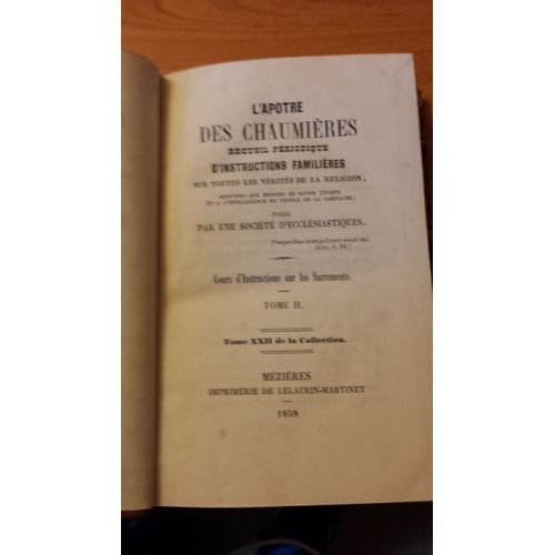Cours D'instructions Sur Les Sacrements Tome Ii