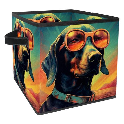 Boîte De Rangement Pliable Durable Et Élégante, Boîte De Rangement Au Design Unique Pour Chien. 705