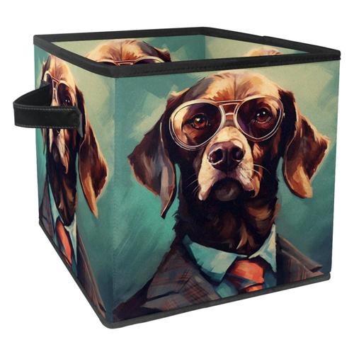 Boîte De Rangement Pliable Durable Et Élégante, Boîte De Rangement Au Design Unique Pour Chien. 687