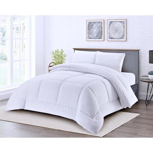 Couette Chaude 600 Gsm 200x200cm Ultra Gonflant Douceur Extrême El-300 Blanc