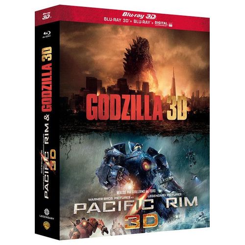 Godzilla + Pacific Rim - Blu-Ray 3d + Blu-Ray 2d