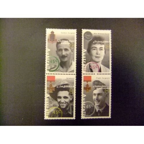 Australia - Australie - 1995 - Héros Australiens De La Seconde Guerre Mondiale - Yvert & Tellier Nº 1434/1437 ** Mnh  