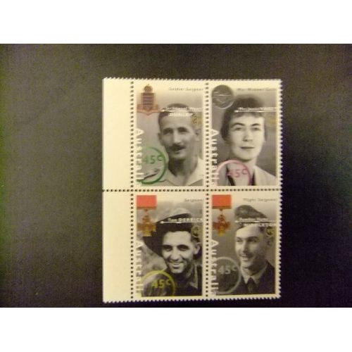 Australia - Australie - 1995 - Héros Australiens De La Seconde Guerre Mondiale - Yvert & Tellier Nº 1434/1437 ** Mnh