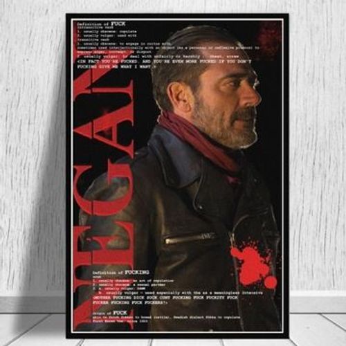 Affiche en toile The Walking Dead,mpression murale Poster pour salon chambre ¿¿ coucher d¿¿cor sans cadre(20*30cm)