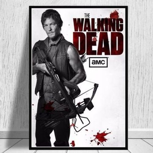 Affiche en toile The Walking Dead,mpression murale Poster pour salon chambre ¿¿ coucher d¿¿cor sans cadre(20*30cm)