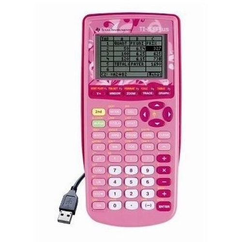 Calculatrice Ti-83 Plus - Rose
